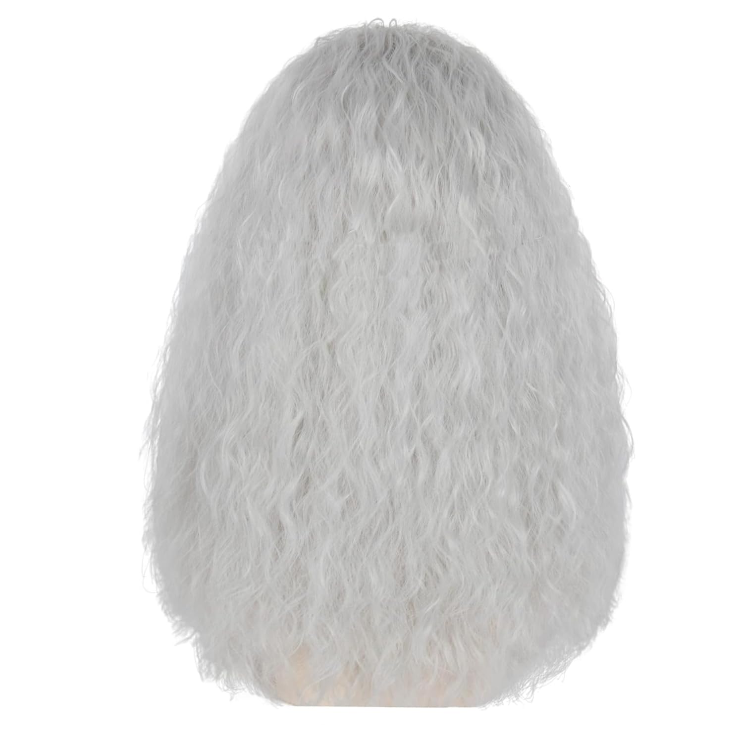 PORSMEER Movie Film Role Cosplay Witch Wig Grandma Old Lady Wig Grayish-white Sorceress Long Curly Fluffy Silver Grey for Halloween Costume Party - Image 4