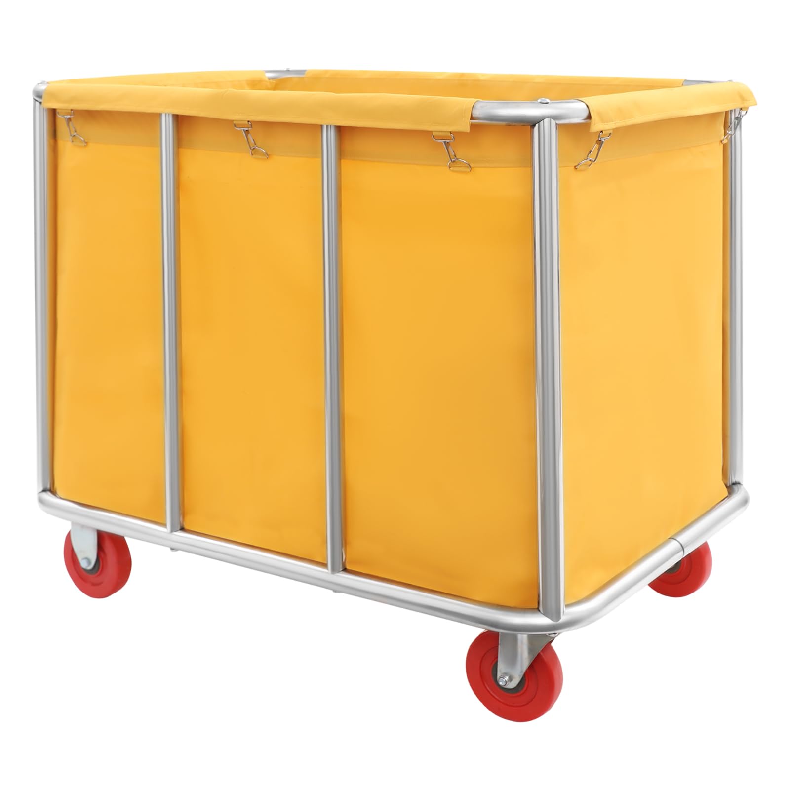 Yelb - Carrello portabiancheria commerciale con ruote, per hotel, appartamenti, magazzini, casa, 90 x 65 x 80 cm