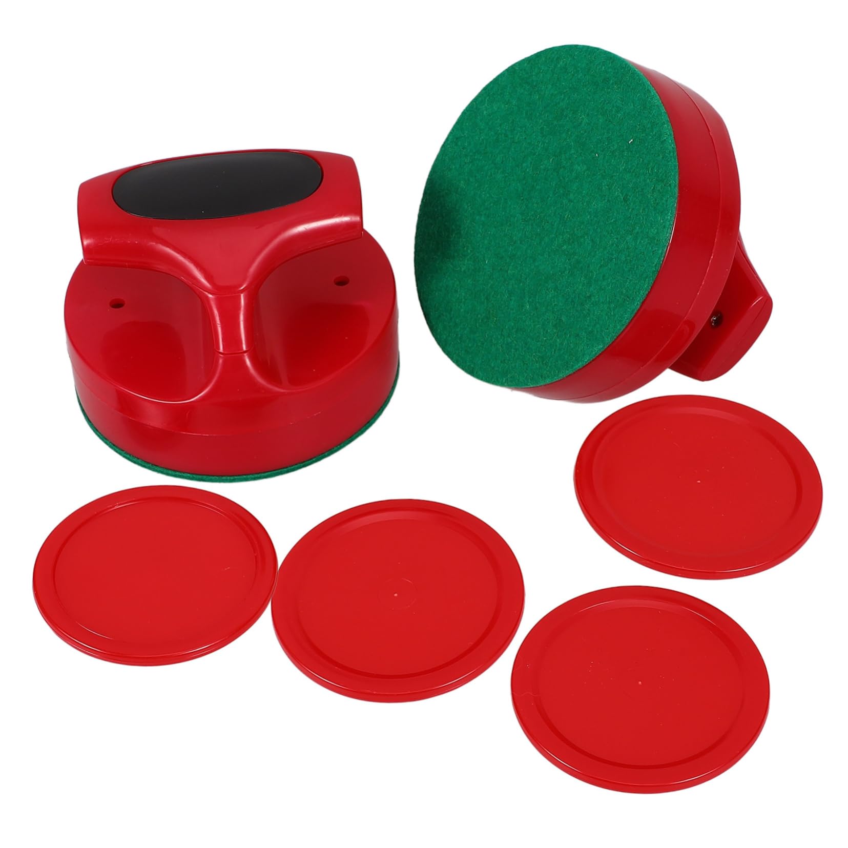 TOYANDONA 4 Zestawy Air Hockey Zestaw Do Hokeja Na Lodzie Pchacz Do Hokeja Na Lodzie Wiosło Do Hokeja Na Lodzie Pchacz Do Hokeja Stołowego Części Do Hokeja Krążki Do Hokeja Na Lodzie