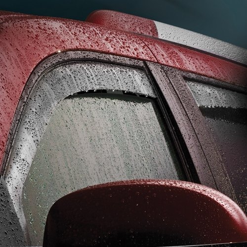 Weathertech (82575 Side Window Deflector, Front/Rear, Dark Smoke #TOP1