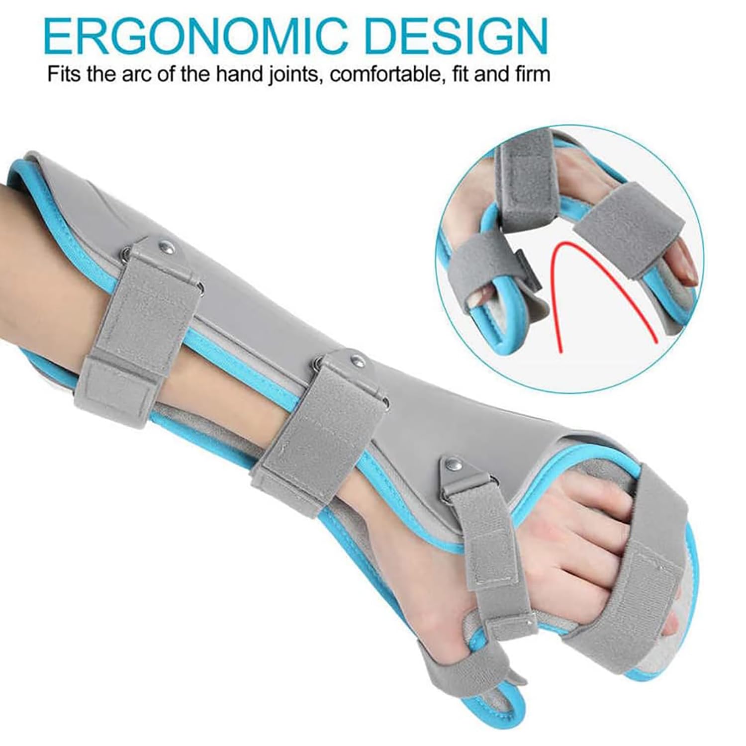 Ortesis Ajustable para Muñeca, Correa Fija para Fractura De Mano, Férula Hueca Rígida, Protección De 360°, Fijación por Presión, Fijación Externa para Fracturas O Lesiones De Tejidos Blandos