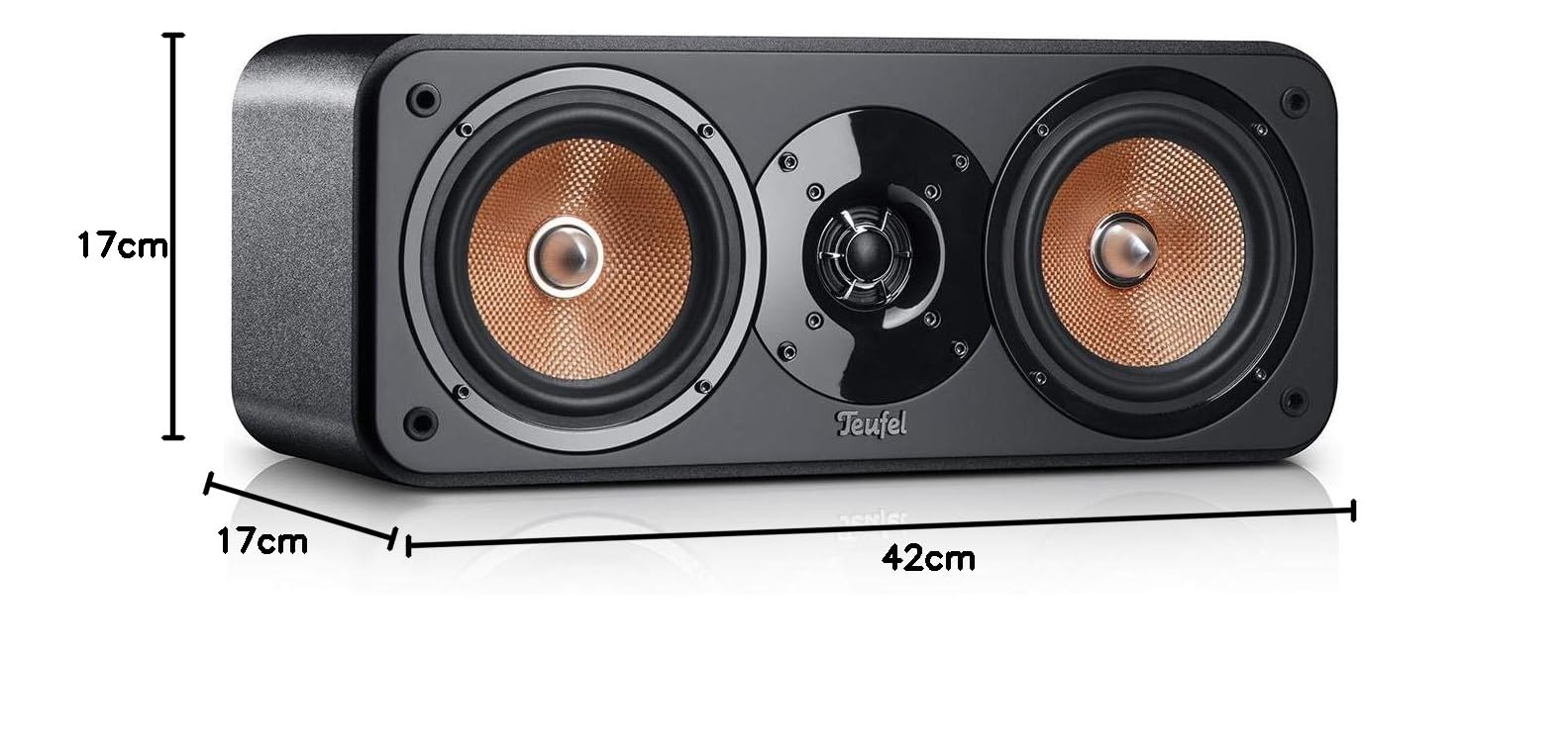 Teufel Ultima Center Lautsprecher Heimkino Musik - schwarz