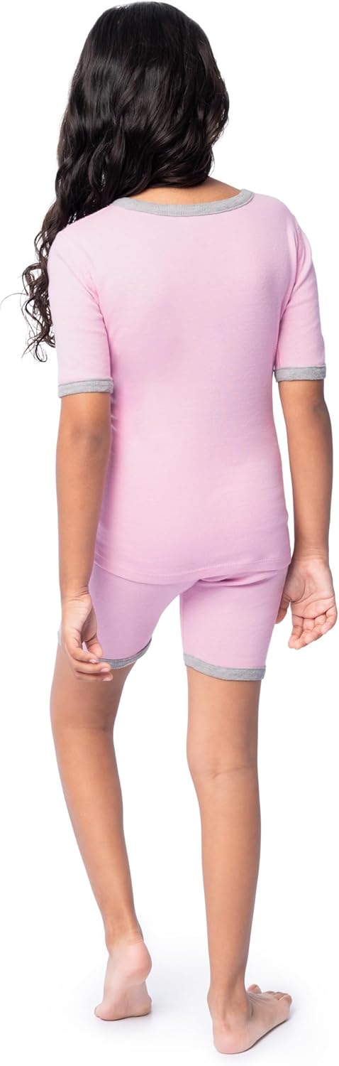 Fruit of the Loom girls 4-piece Tight Fit Pajama Set - Image 2