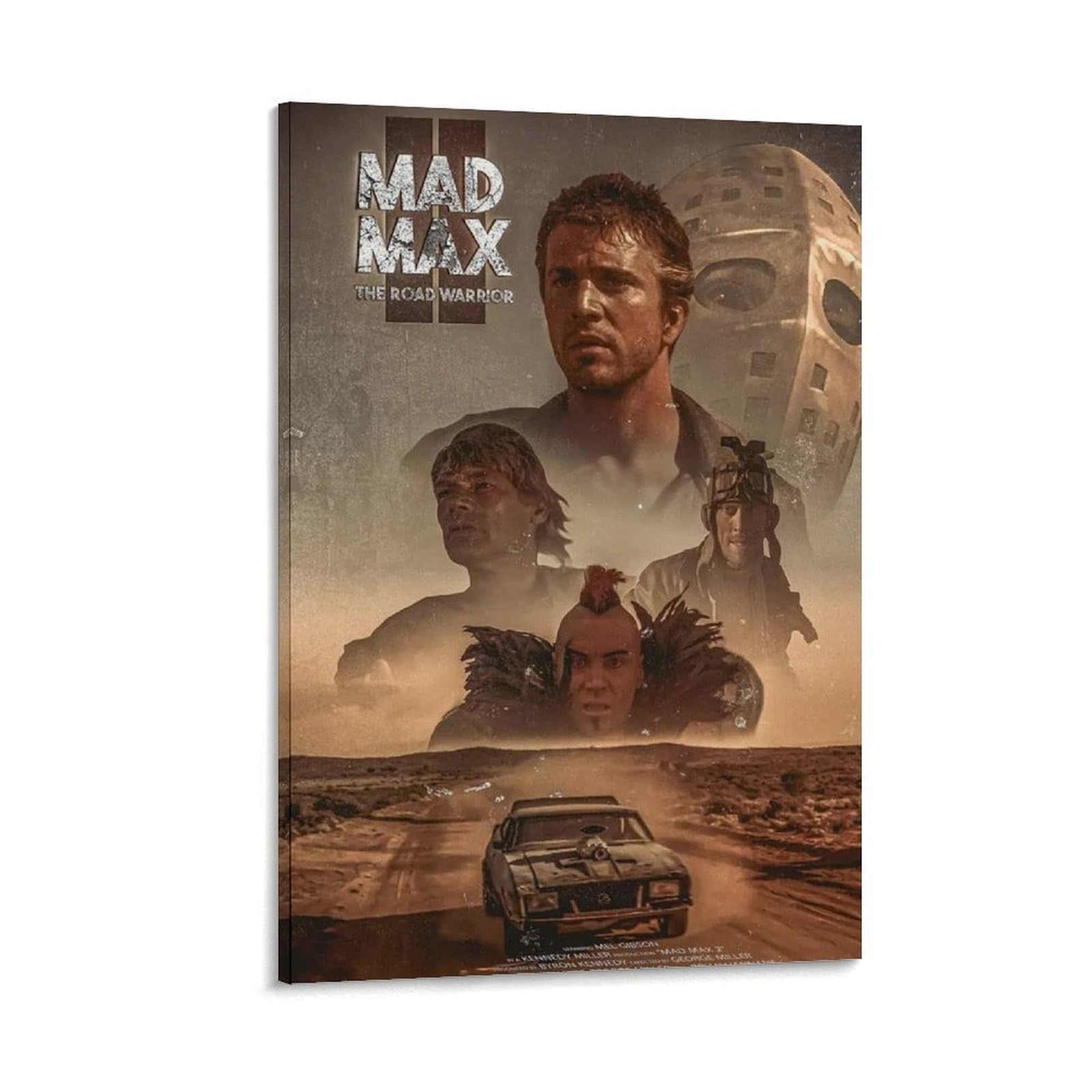 QGGHNISDMad MaxMovie Canvas Poster Oil Painting Canvas Decoration Wall Art Decoration Home Decoration12x18inch(30x45cm) Frame-style