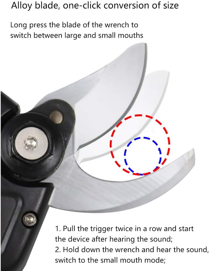 Electric Pruning Shears Cordless 32mm Cutting Diameter Branch Shears Portable Electric Shears Large Capacity Garden Pruning Machine