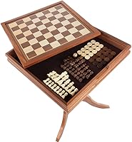 Vista 6 de Game Table - Reversible Tabletop with Chess and Backgammon Gameboards - Game Room Furniture by Trademark