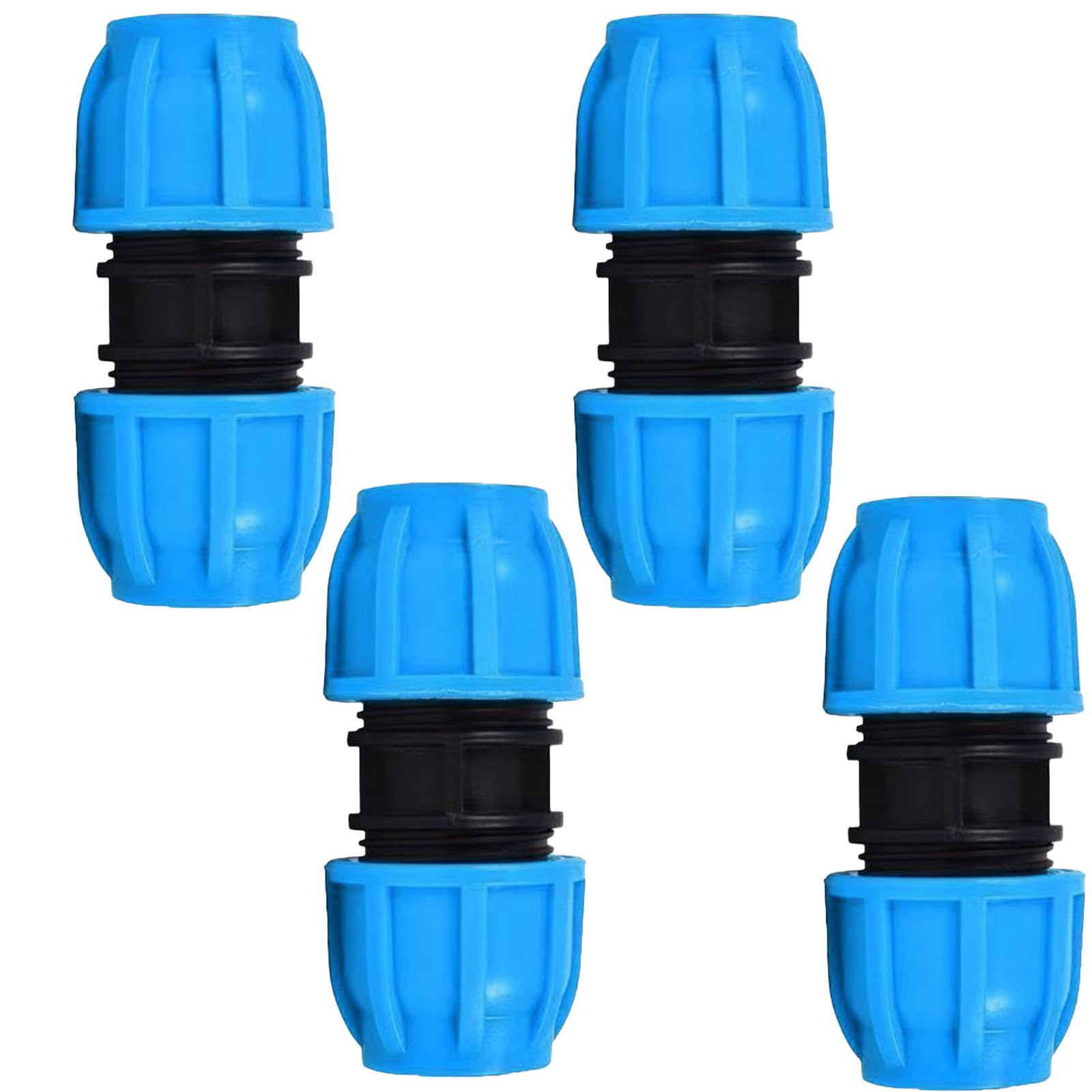 Icetop Water Pipe Fitting, 4PCS Water Pipe Connector Straight Union Adapter