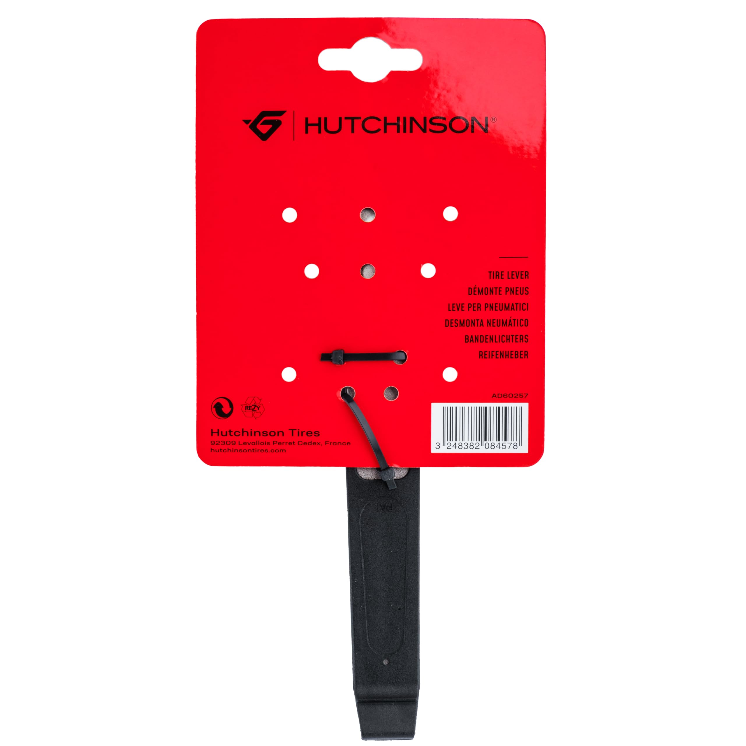 HUTCHINSON - Atelier smontagomme - Città - Per pneumatici da strada, MTB e ghiaia - Accessori per bici - Leggero e resistente - Plastica rinforzata e metallo