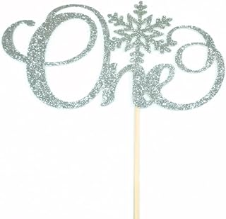 One Cake Topper, Winter Onederland Cake Topper, Snowflake One Cake Topper, First Birthday Cake Topper, 1st Birthday Cake Topper, Little Snowflake Cake Topper, Winter Birthday Cake Topper