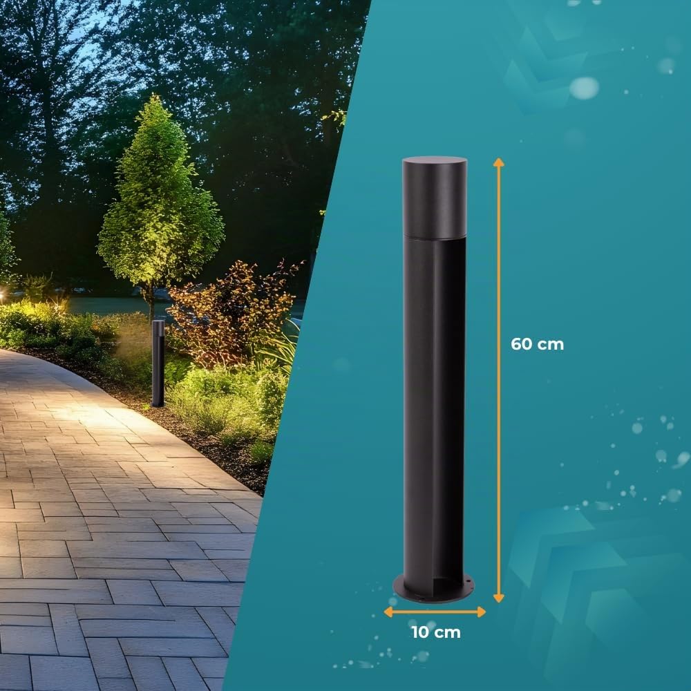 LUXULA Wegeleuchte GU10 IP44 60cm Pollerleuchte
