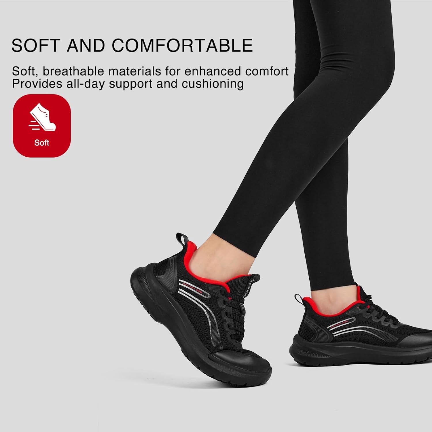 Treesky Non Slip Work Shoes for Women in Food Service - Slip Resistant, Comfortable & Lightweight Sneakers, Suitable for Restaurant, Kitchen & Nursing Crews - Image 4