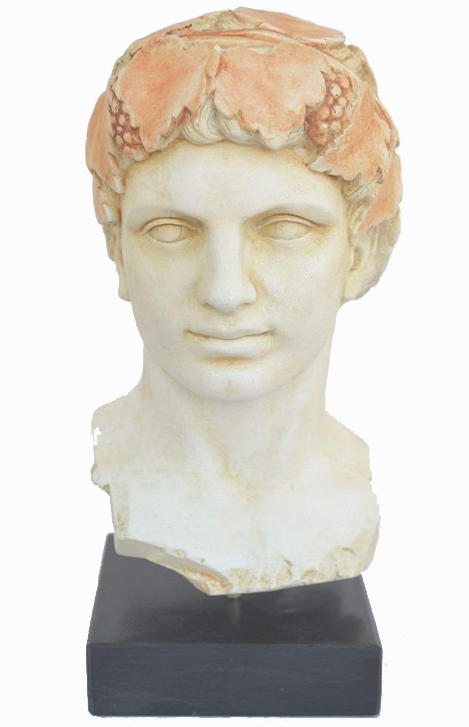Estia Creations White Dionysus Bust - Dionysos God Of Wine- Ancient Greece