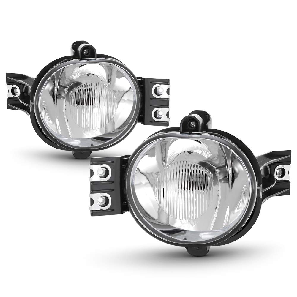 ACANII - For 2002-2008 Dodge Ram 1500 03-09 2500 3500 Bumper Fog Lights Lamps w/Bulbs Assembly Driver & Passenger Side