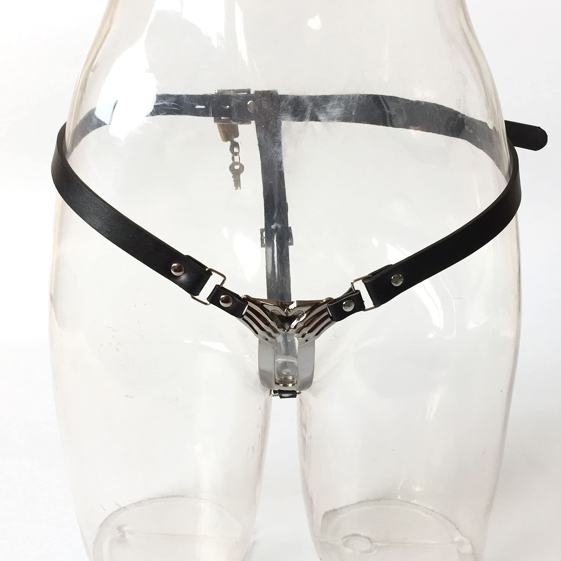 Cintura Di Castità Per Le Donne Cintura Di Castità in Morbida Pelle Leggera E Facile Da Usare Imbracatura in Pelle Chiudibile A Chiave Fetish Bondage Invisibile Giocattoli Del Sesso Per Le Donne