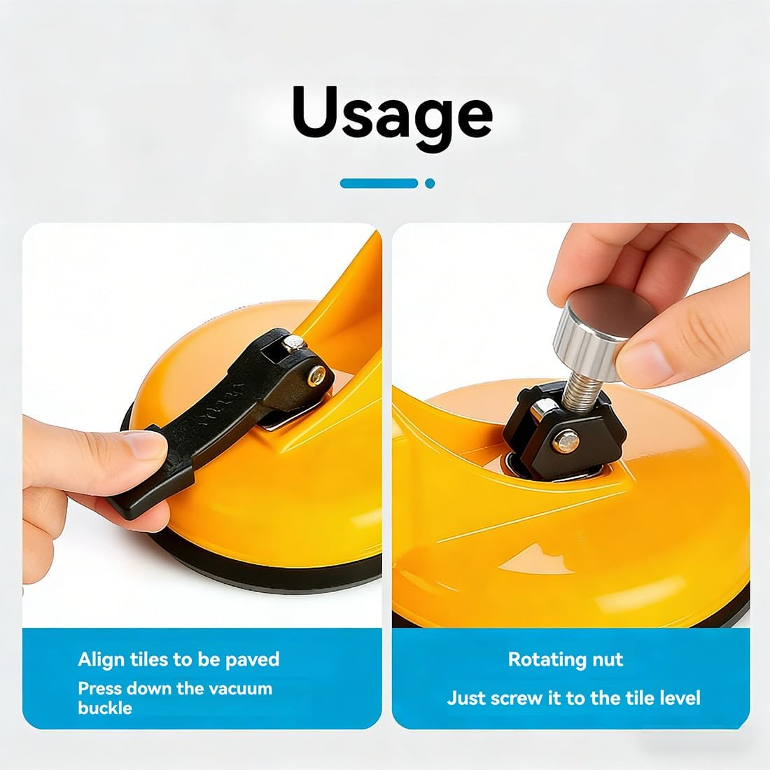 Adjustable Height Setter - Professional Countertop Leveling Tool, 2026 New Precise Floor Gap Fixer Tool, Vacuum Suction & Precision adjustment Design for Perfect Surfaces (2pcs C)