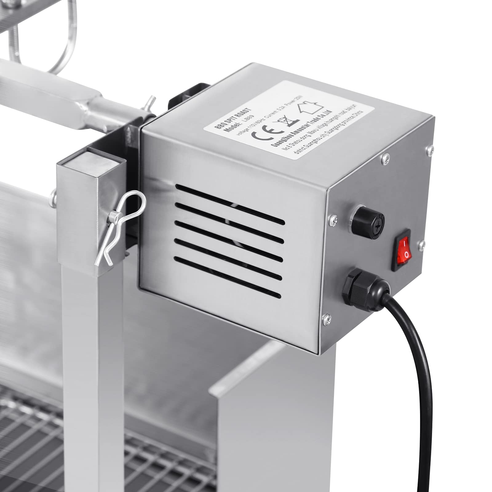 Samger 25W Electric BBQ Rotisserie Roster Charcoal Grill 33”x15