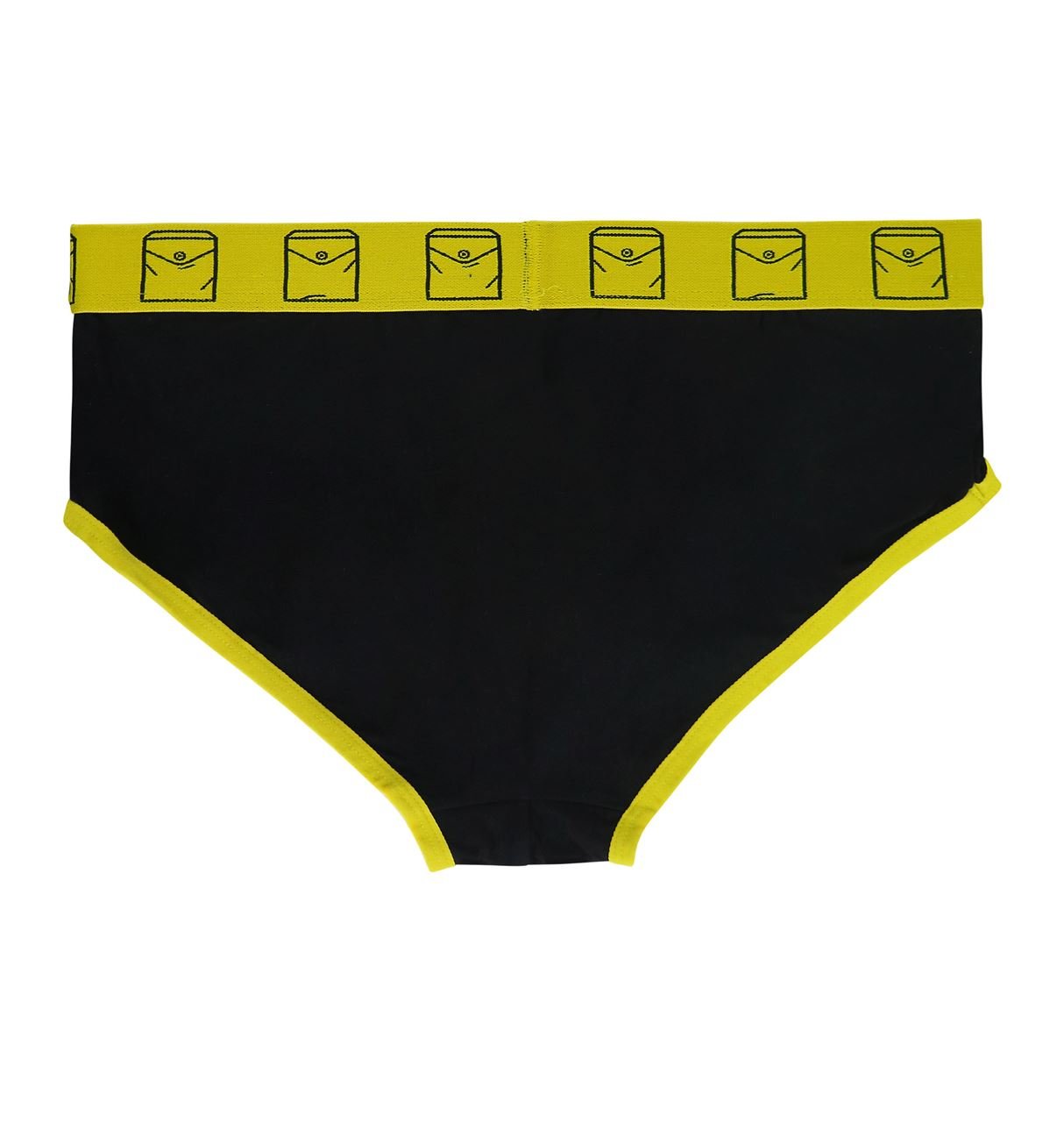 SuperHeroStuff Batman Symbol Men's Underwear Fashion Briefs: Medium Yellow/Black