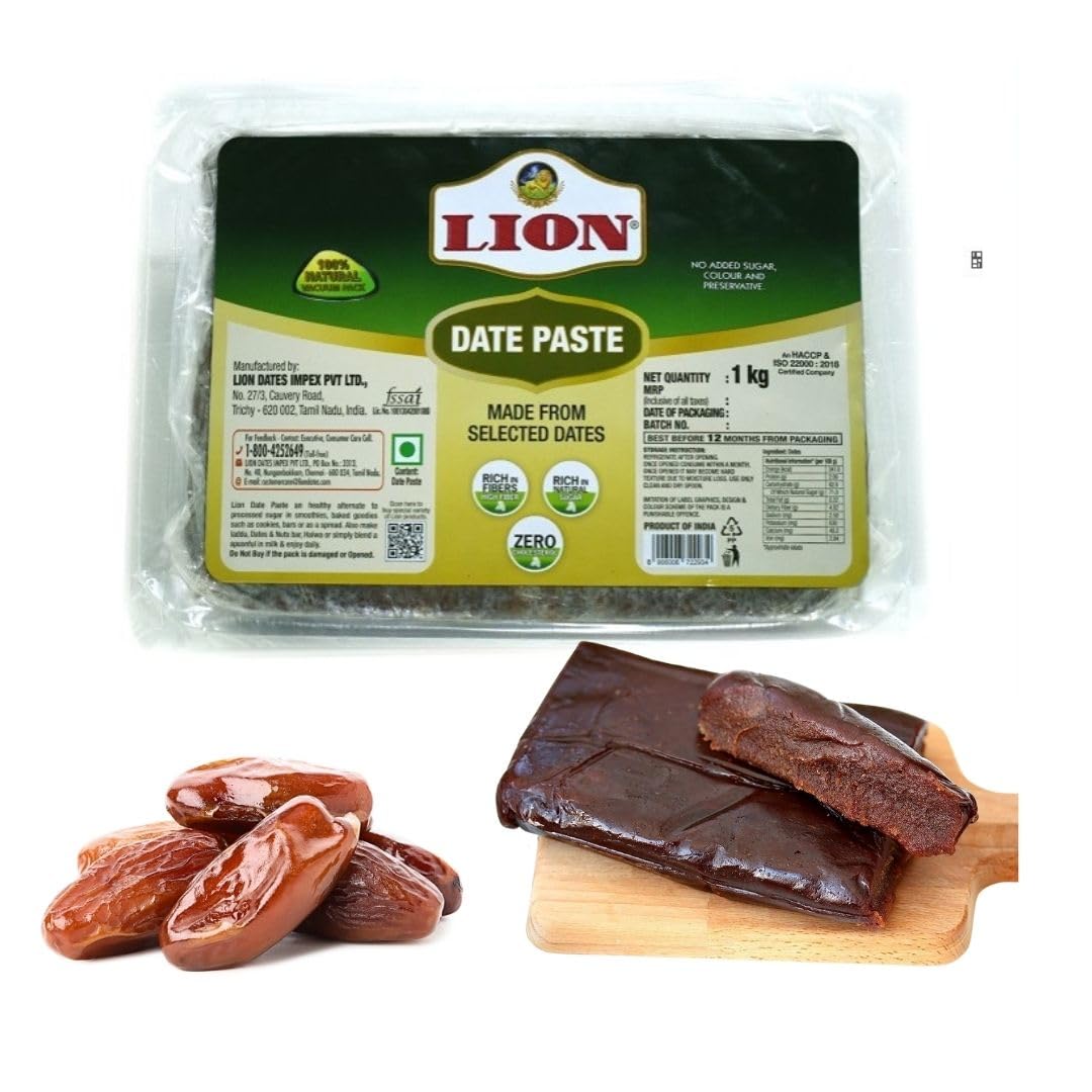 See full amazon price history chart for Lion Dates Paste 1KG - A natural sweetener for your smoothies, snacks & desserts - Delicious yet nutritious spread for cakes and breads Lion Dates Paste 1KG - A natural sweetener for your smoothies, snacks & desserts - Delicious yet nutritious spread for cakes and breads (B07P66M7JS) Amazon Price History, Amazon Price Tracker