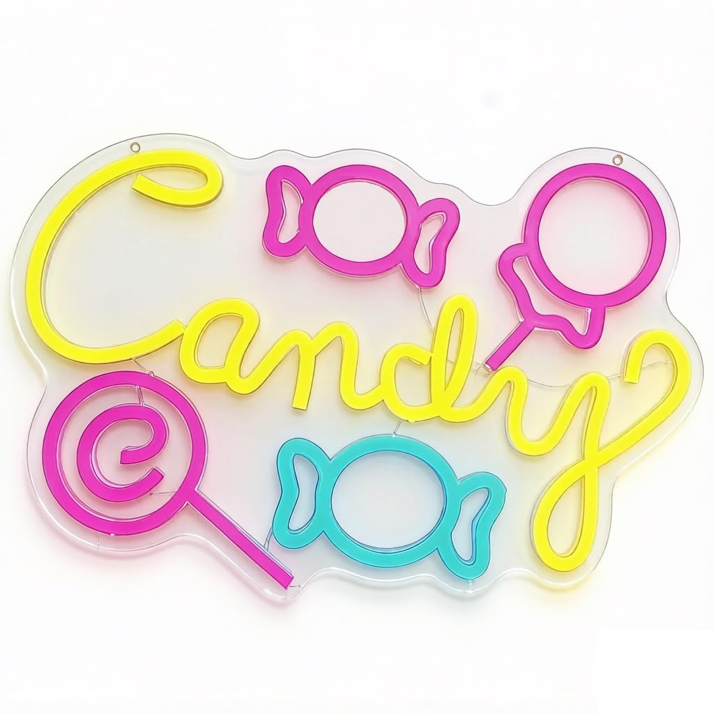 Dimmable Candy Neon Sign LED Acrylic Wall Art Decor(3)