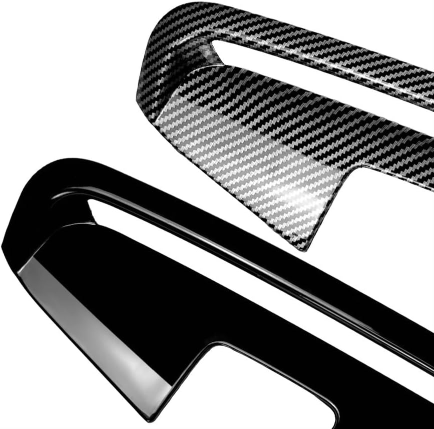 ABS Carbon Fiber Look, 4Pcs Car Front Compatible for BMW 4 Series G22 G23 M Sport 2020+ MP (Black Set)