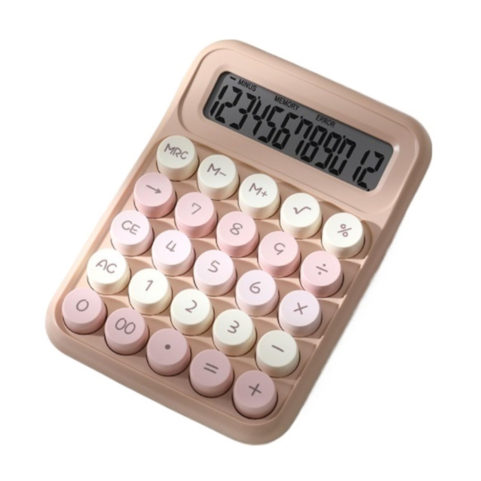 Calculatrice Clavier Mécanique De Bureau Multifonctionnel Adapté Aux Étudiants Et Finances Bureau Office(Khaki)