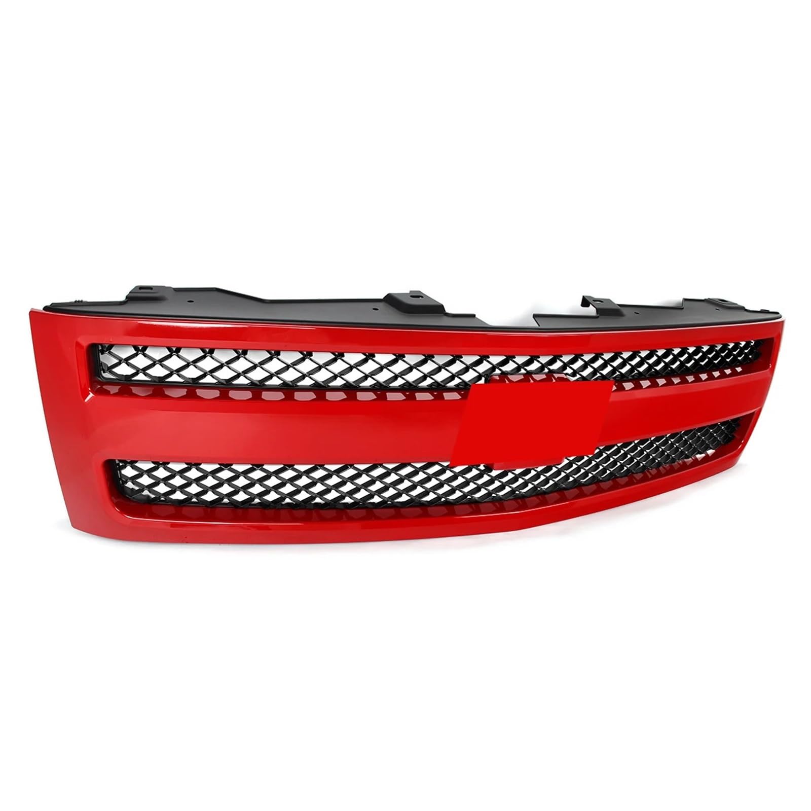 Osłona chłodnicy motocykla kratki samochodowej Zestaw przedniego grilla pasujący do Chevroleta Silverado 1500 z lat 2007-2013, górny grill zderzaka z siatki Victory Red Grill