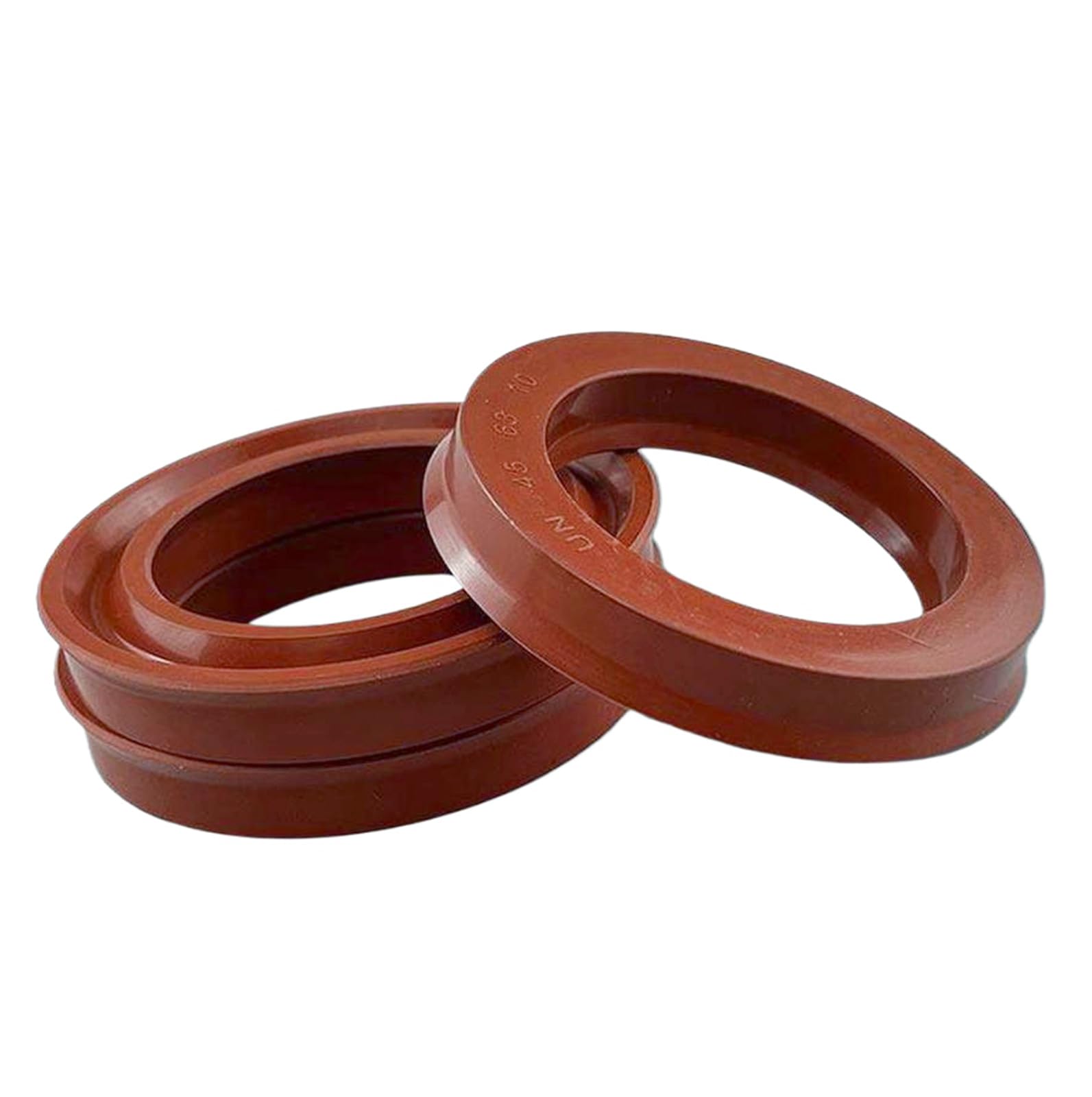 2 Pcs Fluororubber UN Hydraulic Oil Seal, 80mm ID 110mm OD 15mm Thickness