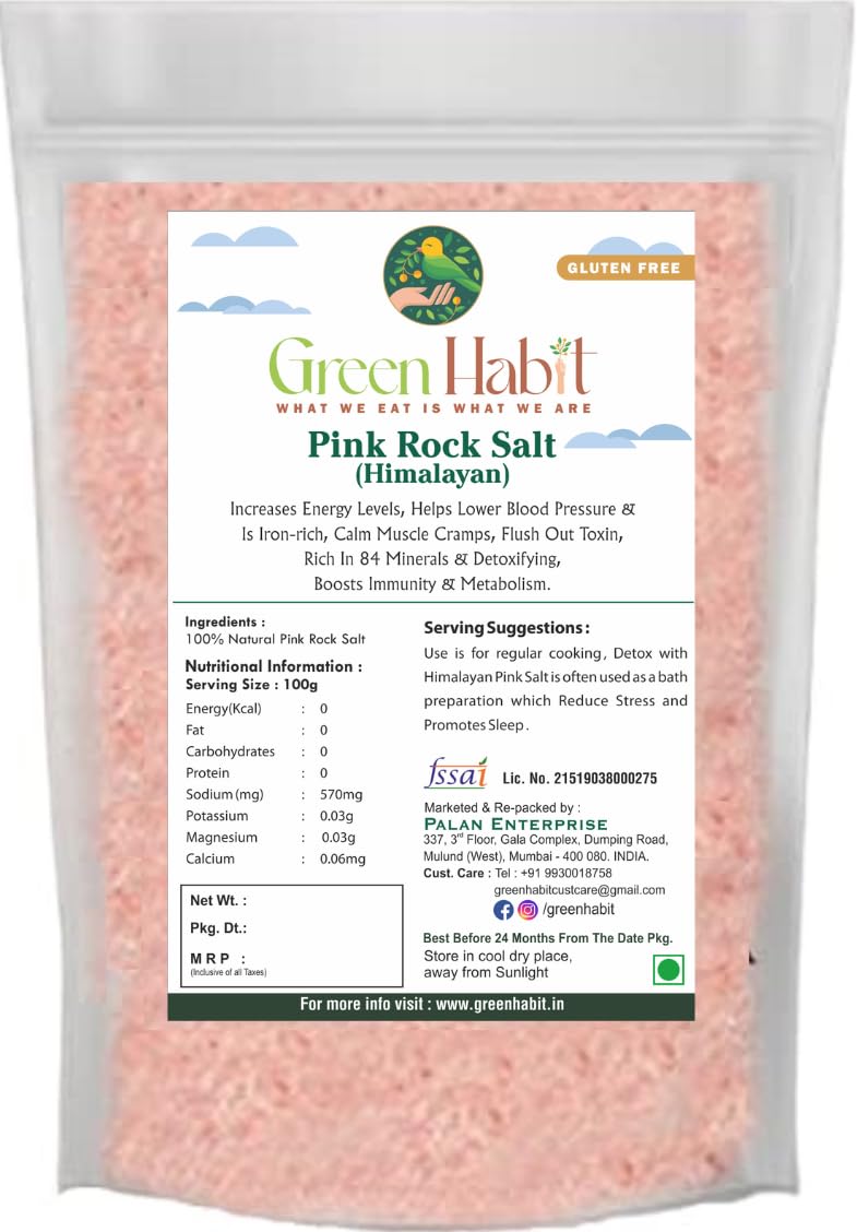 Green Habit Himalayan Rock Salt Powder (750 gram pack)-image-38