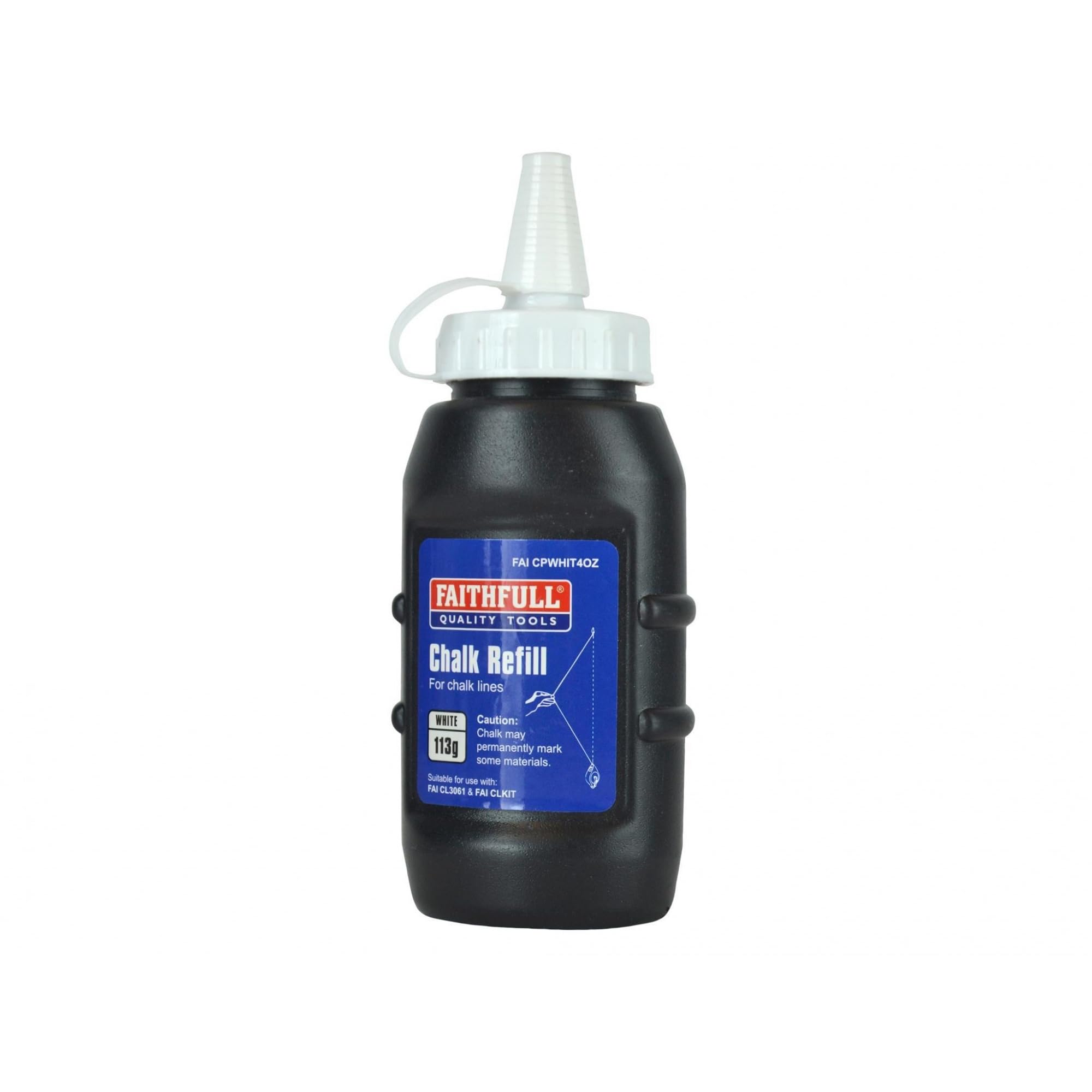 Faithfull FAICPWHIT4OZ Chalk Powder Refill White 113g (4oz)
