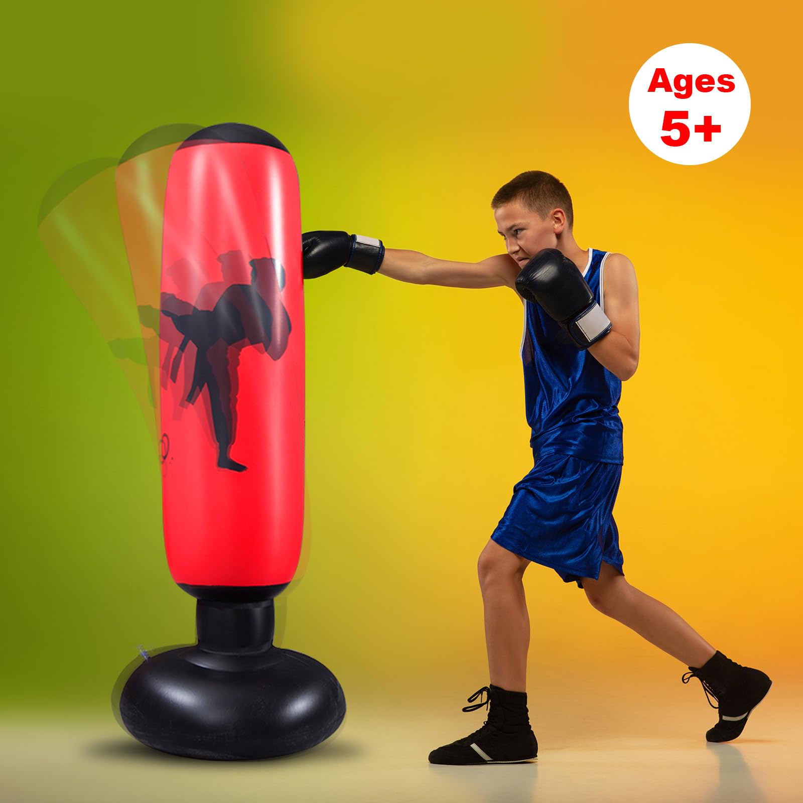 Sacco Pugilato Bambini Sacco Da Boxe Gonfiabile 160 Cm In PVC