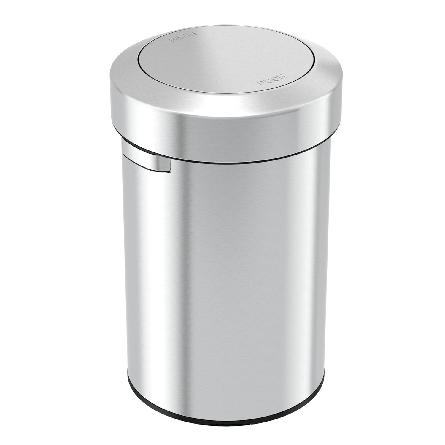 17 Gallon 64L Stainless Steel Swing Top Trash Can Durable High-Capacity Bin for Office Restaurant Hotel Store Business