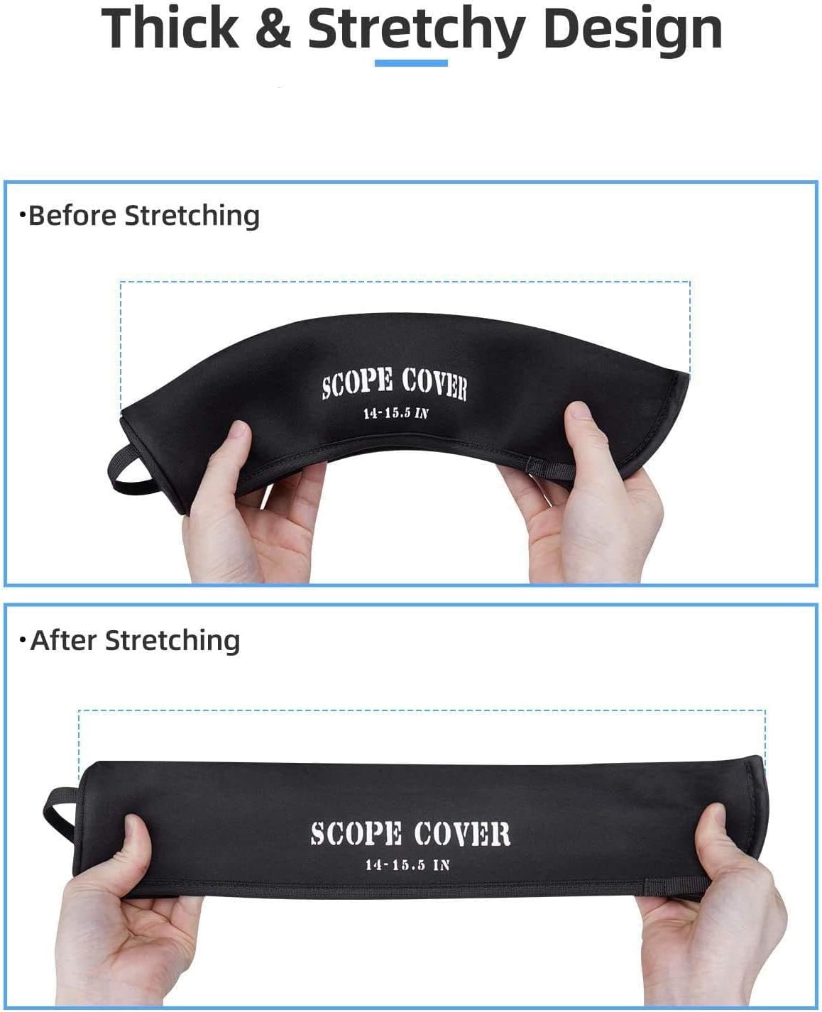 KEMIMOTO Scope Covers Neoprene Optics Lens Cover