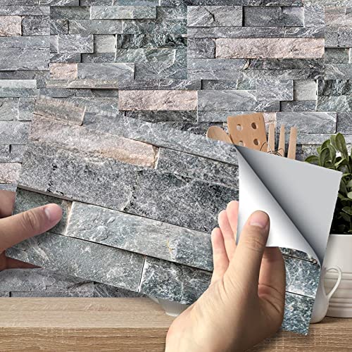 Fliesenaufkleber bad, klebefliesen selbstklebend, wasserfester 3D-Aufkleber, glatt und langlebig, für Badezimmer, Schlafzimmer, Küche, Transferaufkleber, 20 x 10 cm (27 Stück) Cover