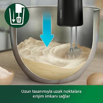 Philips 5000 Series Powerful Hand Mixer Set 500W, Hand Blender Apparatus, Chopper Apparatus, Smart Storage Container with Scale, 5 Speed Settings and Turbo, HR3781/20