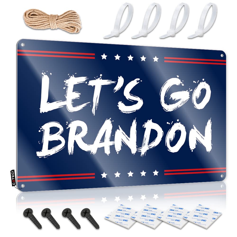 Wall Signs Handcrafted Clock Home Decor - Lets Go Brandon Trespassing Rustic Style Artwork For Home(30X40CM)