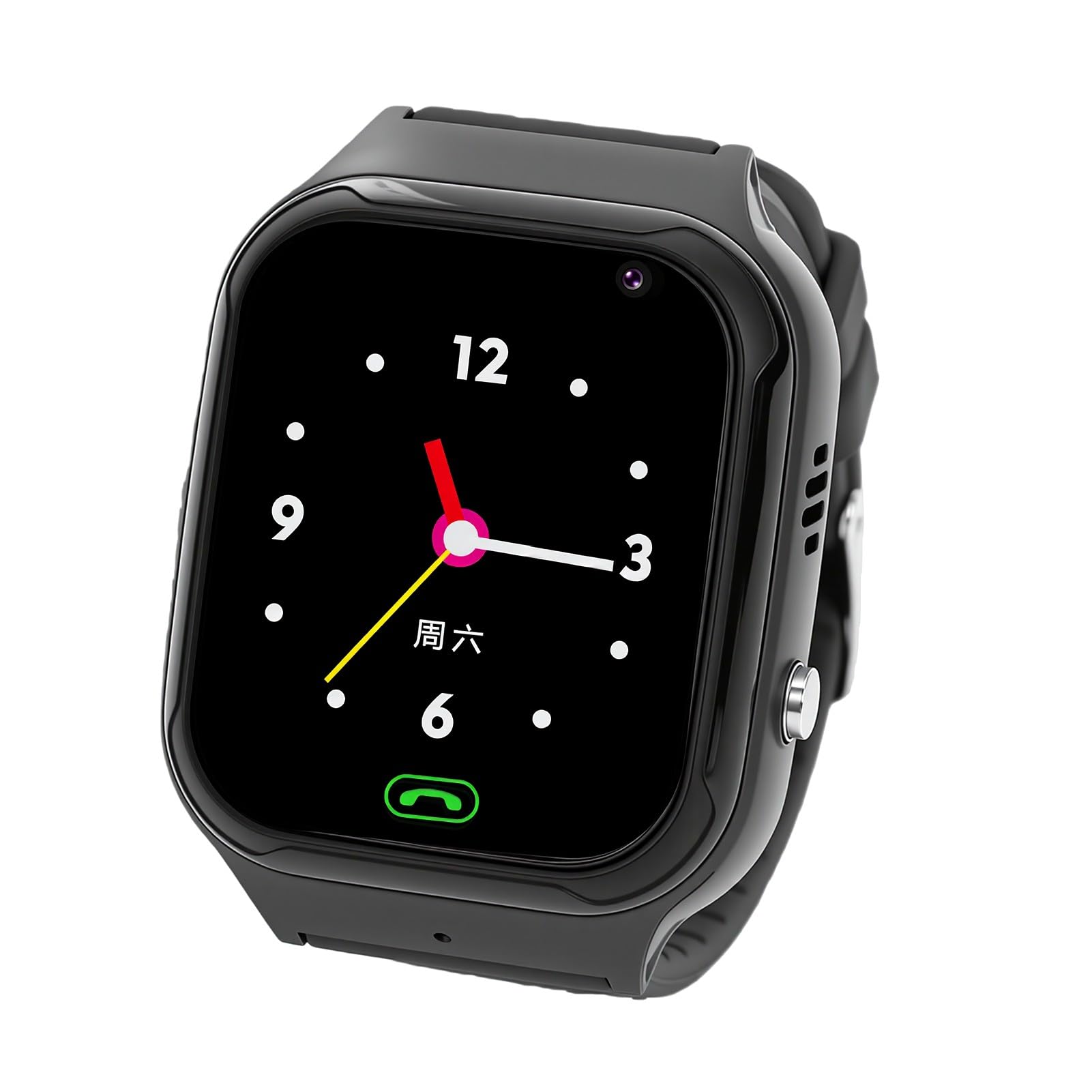 Tosuny Smartwatch per Bambini 4G, Smartwatch per Bambini (BLACK) | Touch screen da 1,44 pollici IP65, videochiamata SOS LBS localizzazione WiFi