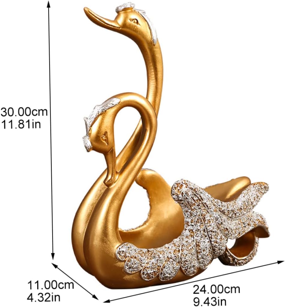 Stable Resin Holder Tabletop Bottle Stand Swan Decor Easy to Use Wine Rack for Home Bar