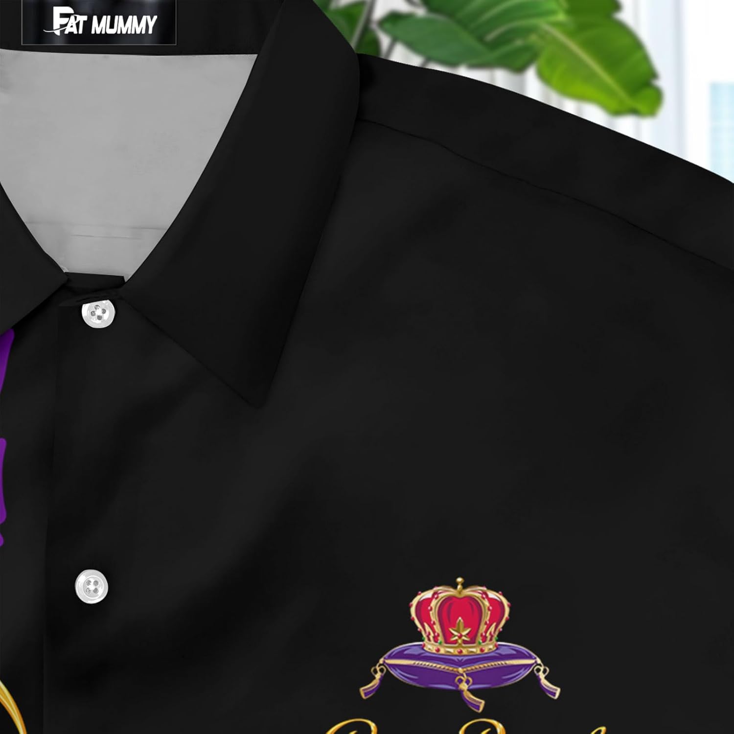 Crown Fan Hawaiian Shirts for Men and Women, Tropical Summer Beach Shirt, Crown Lovers Button Shirt, Holiday Shirt