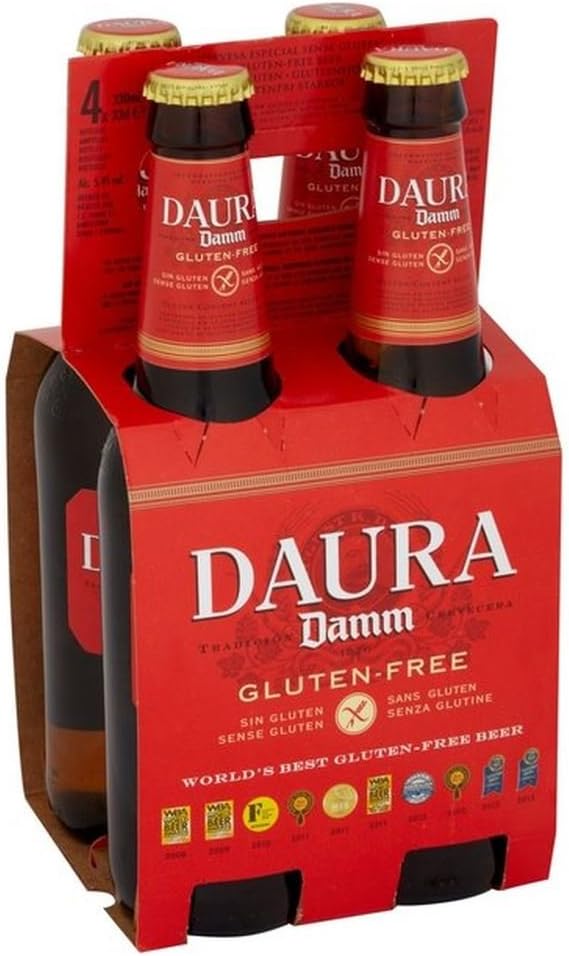 Estrella Damm Daura Gluten Free Lager 4 x 330ml (Pack of 6) Amazon.co.uk Grocery