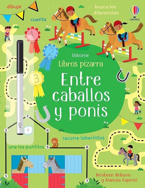 Portada de Entre Caballos y Ponis Libros Pizarra