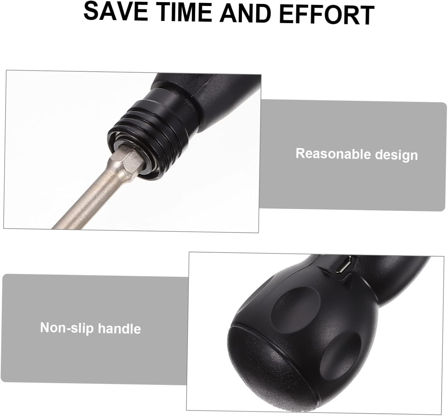 TEHAUX Mini Rechargeable Electric Screwdriver Kit Compact USB Chargeable Drill for Home Repair for DIY Projects and Tight Spaces