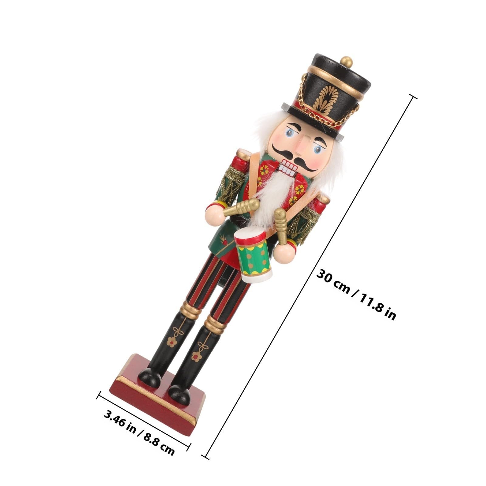 MAGICLULU in Legno Decorazione Natalizia Classica Finitura Artigianale Eccellente, Ornamento da Tavolo per Natale e Festa a Tema Stili multipli