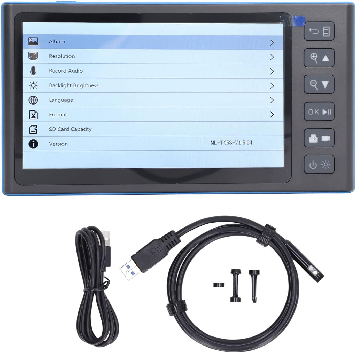 Inspection Camera Handheld Industrial Endoscope, Borescope Inspection Camera Endoscope Camera with Light Lens Digital Borescope for Home Appliances