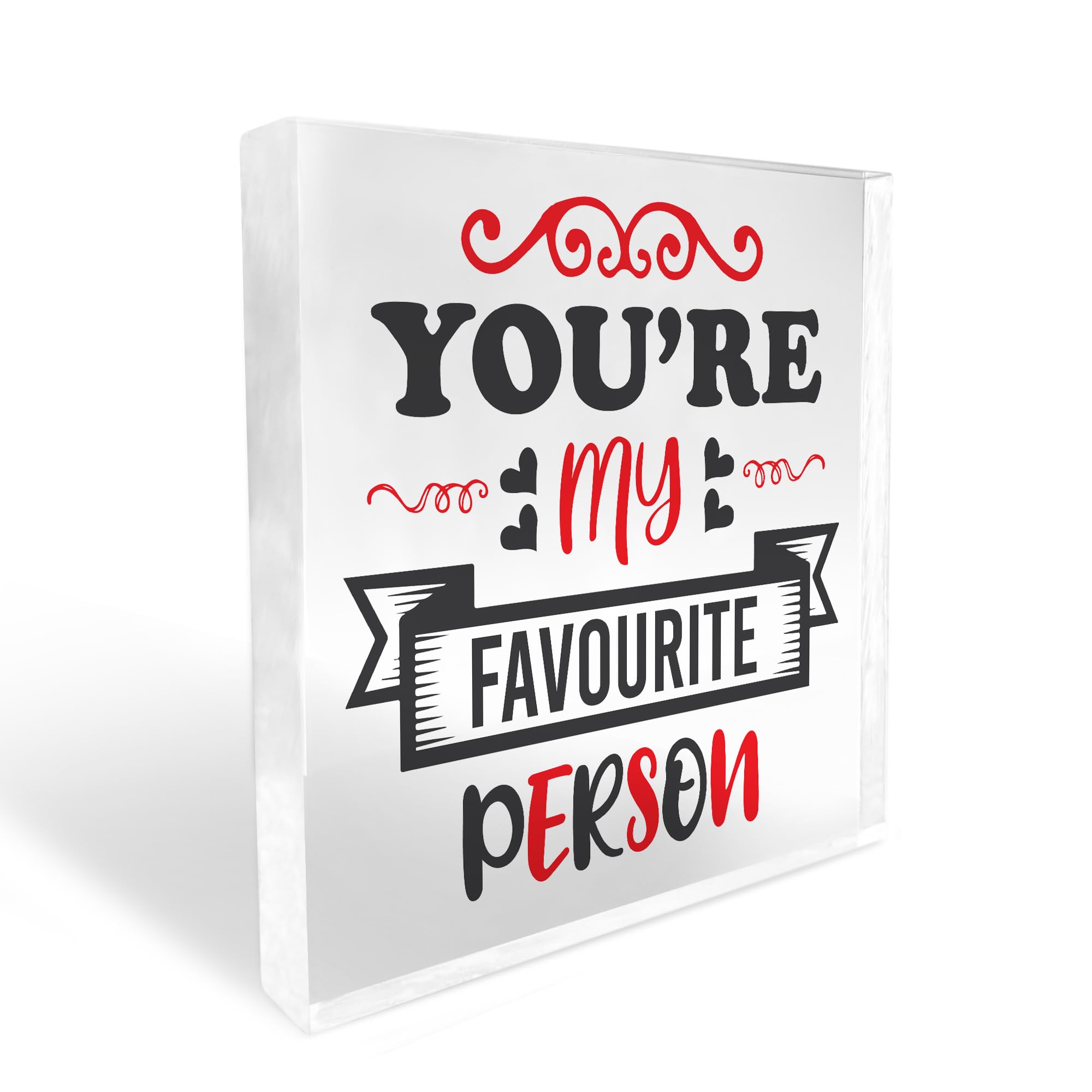 Red Ocean Youre My Favourite Person Gift For Husband Wife Boyfriend Girlfriend Valentines Anniversary For Him Her Keepsake