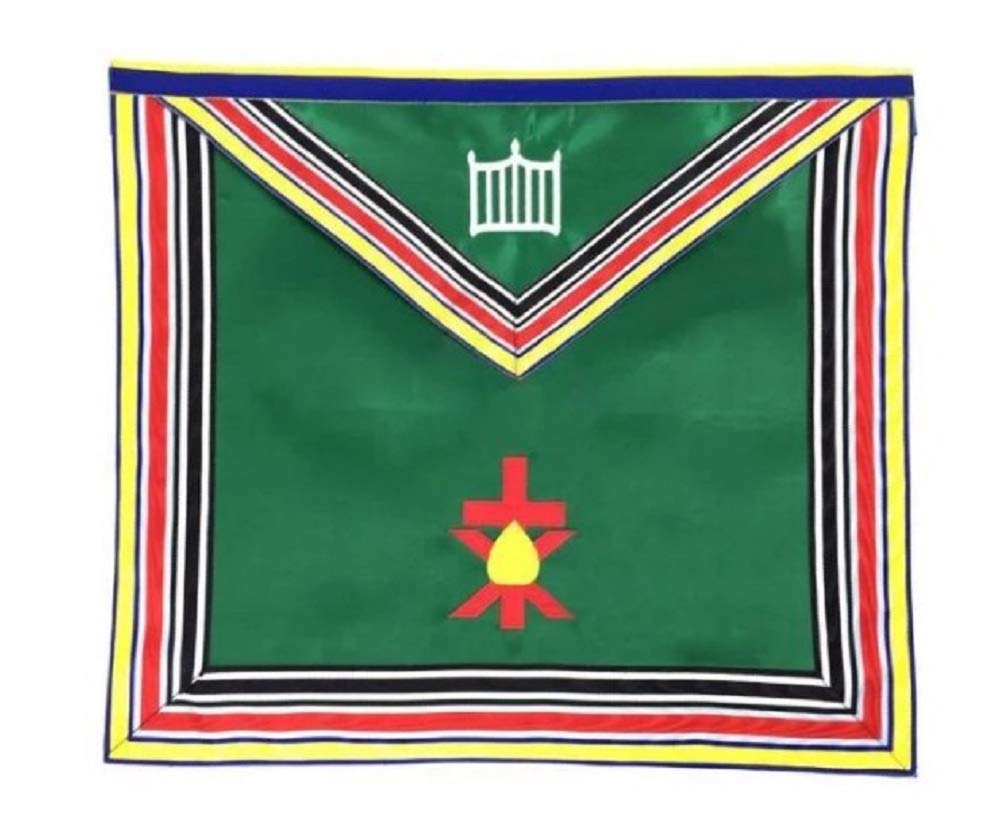 Tablier de membre des Alliés Regalia : Décors maçonniques GMA