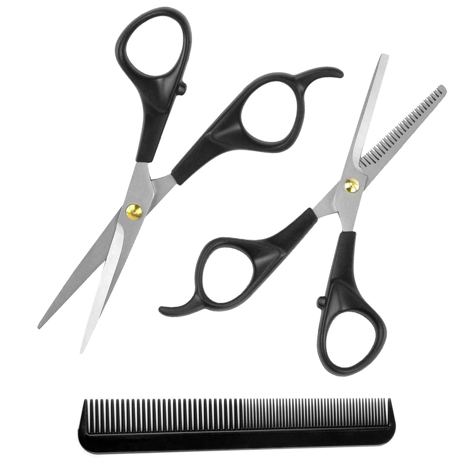 Hair Cutting Scissors Kit Thinning Teeth Shears Set Hairdressing Texturizing Scissor Barber Razor Edge Scissors with Comb