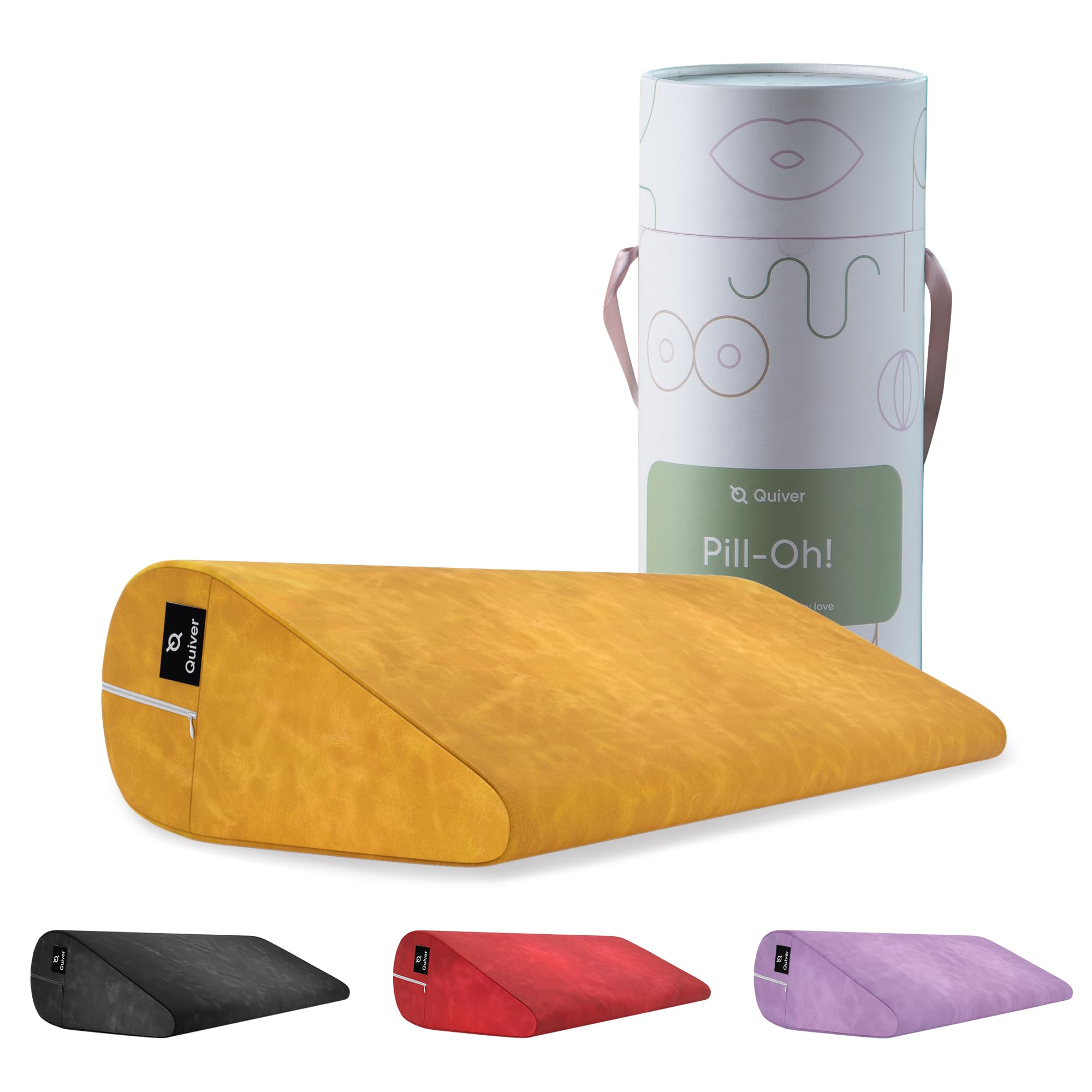 Quiver Edge Premium Intimacy Pillow for All Couples - Canada's Inclusive Intimacy Cushion - Sensual Positioning Sex Pillow Support for Enhanced Comfort (Color: Lavender - Faux Leather) — view 9