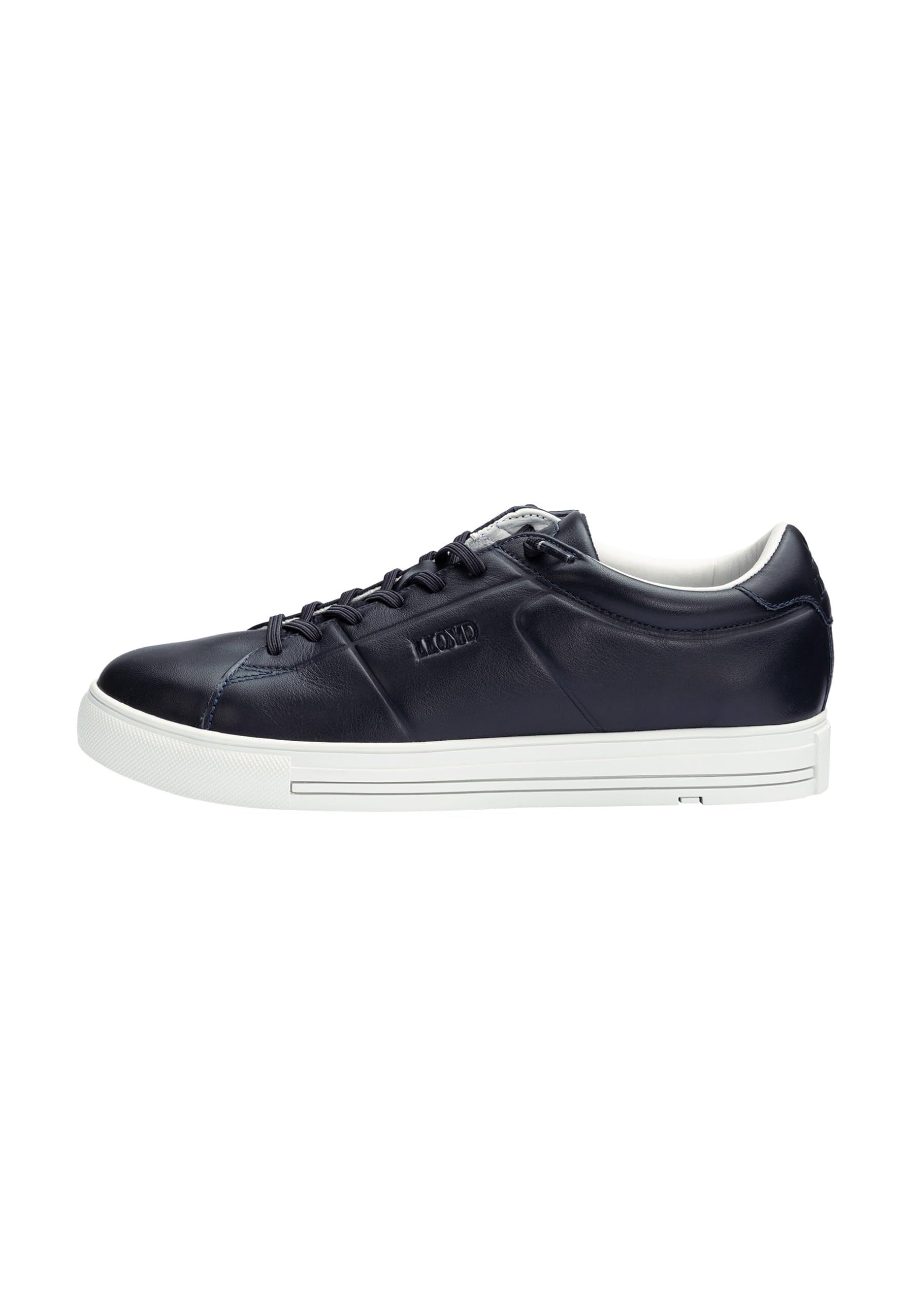 LLOYD Herren Sneaker Court, Männer Low-Top Sneaker,Xtra-Wide,wtra-Large,Lamb-Skin,Easy-Going,extra-Light,Vario-foodbed,festlich, Navy, 46 EU / 11 UK