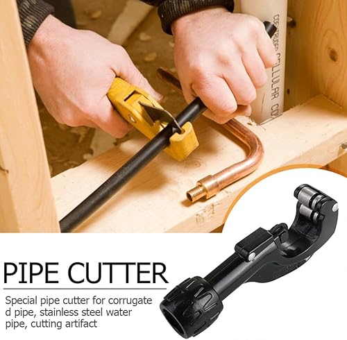 Miniatura 8 de Cortador de tubería y cortador de tubería de 1/8 a 1-3/8 pulgadas (0.118-1.378 in) Cortador de tubos de acero de aleación para cobre, latón, metal,