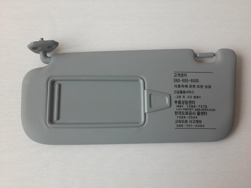 HYUNDAI Genuine Parts 07~10 Elantra Avante HD Driver Left Inside Sun Visor Gray 85201-2H0208M